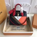 Imitation Louis Vuitton Original Leather CITY STEAMER M53802 Red&Black&Blu JH00863Gp56