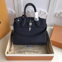Imitation Louis Vuitton Original Leather CITY STEAMER PM M55062 Black JH00870bM57