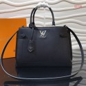 Imitation Louis Vuitton original LOCKME DAY M53730 black JH01113Sn26