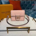 Imitation Louis vuitton original MINI DAUPHINE M44580 pink JH01016VJ28