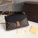 Imitation Louis Vuitton Original Monogram Canvas Pallas Chain M41201 black JH00401Mc29