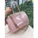 Imitation Louis Vuitton patent leather tote bag 91619 pink JH01097qN69