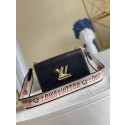 Imitation Louis Vuitton TWIST MM M57505 Black JH00147qN69