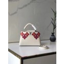 Imitation Top Louis Vuitton CAPUCINES BB M48865 white JH00679Wv17