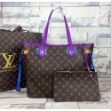 Imitation Top Louis Vuitton Monogram Canvas 41663 Purple JH01019eP47