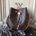 Imitation Top louis vuitton monogram canvas original bag neonoe M44020 pink JH00449Wv17