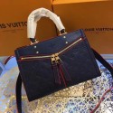 Imitation Top Louis Vuitton POPINCOURT Monogram Empreinte 44195 Blue JH00162eZ32