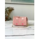 Knockoff 1:1 Louis Vuitton MINI POCHETTE ACCESSOIRES M80501 Bouton de Rose Pink JH00190Pf97