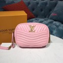Knockoff 1:1 Louis vuitton original NEW WAVE Camera bag M53682 pink JH01141Wj74