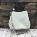Knockoff AAAAA 2015 louis vuitton mahina leather babylone pm m50059 white(original leather) JH01147bP60