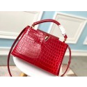Knockoff High Quality Louis vuitton original crocodile CAPUCINES PM N93163 red JH01186xB29