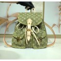 Knockoff Top Louis Vuitton Denim Backpack M44460 green JH01105ZM75