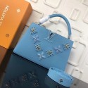 Louis Vuitton CAPUCINES PM M51384 blue JH01528sc42