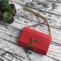 Louis Vuitton CHAIN LOUISE Original leather Shoulder Bag M94335 red JH00476HM85
