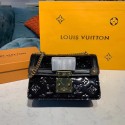 Louis vuitton CHAIN WALLET M90445 black JH00626Js15
