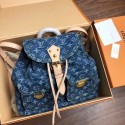 Louis Vuitton Denim Backpack M44460 blue JH01127YC66