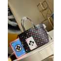 Louis Vuitton GAME ON NEVERFULL MM M57483 black JH00297fo19