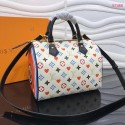 Louis Vuitton GAME ON SPEEDY BANDOULIERE 25 M57466 white JH00266rC81