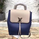 Louis Vuitton HOT SPRINGS Monogram Canvas Mini lockme knapsack 41815 blue JH00381tF12