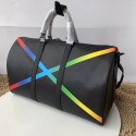 Louis Vuitton KEEPALL BANDOULIERE 50 with Shoulder Strap M60345 black JH00829Ym74