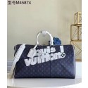Louis Vuitton KEEPALL BANDOULIERE 55 M45874 Blue JH00042yn71