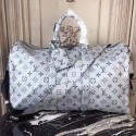 Louis Vuitton Monogram Canvas Keepall 45CM with Shoulder Strap 43858 silver JH00144zm75