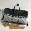 Louis Vuitton Monogram Canvas Keepall 50CM with Shoulder Strap 43817 silver.black JH00145jj39