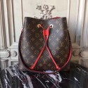 louis vuitton monogram canvas original bag neonoe M44020 red JH00447Js85