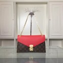 Louis Vuitton Monogram Canvas Pallas Chain 41246 Red JH01008oN21