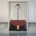 Louis Vuitton Monogram Canvas Pallas Chain 41246 Wheat JH00999xT17