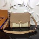 Louis Vuitton Monogram Empreinte BLANCHE MM M43618 Apricot JH01901Au34