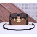 Louis Vuitton Monogram Reverse Trunk Clutch S Buckle Malletage M43596 JH01841Dd98