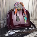Louis Vuitton Monogram Vernis Original leather Alma Tote Bag M54395 purple JH00080MM62