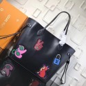 Louis Vuitton Neverfull Epi Leather MM M54185 black JH01507iZ32
