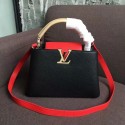 Louis vuitton original CAPUCINES PM M51814 black&red JH01535Sx31