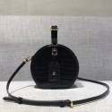 Louis Vuitton original Croco Leather petite boite chapeau M43516 Black JH00413uu45