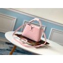 Louis vuitton original crocodile CAPUCINES Mini M93163 pink JH01057nV16