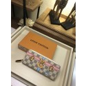 Louis vuitton original Damier Azur ZIPPY CLEMENCE Wallet N60109 JH00097iZ32