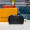 Louis vuitton original Epi Leather COSMETIC POUCH PM M52030 black JH00927NA21