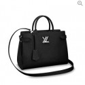Louis Vuitton original Epi Leather Montaigne Tote Bag MM 54810 black JH00561Nk59