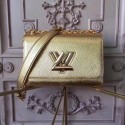 Louis vuitton original epi leather TWIST MM M50332 gold JH01961fH28