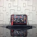 louis vuitton original epi leather twist Monogram flower M50282 black JH00263ul51