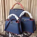 Louis vuitton original leather capuniness 41813 blue JH00544Bi78