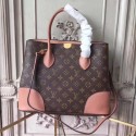 louis vuitton original Leather Monogram Canvas Tote Bag M41597 pink JH00437qL41