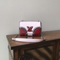 louis vuitton original Leather TWIST DENIM M54709 Pink and red JH00348yN38