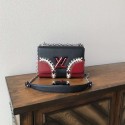 louis vuitton original Leather TWIST DENIM M54709 Red and black JH00347pO91