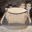 Louis Vuitton original Mahina Leather BABYLONE CHAIN BB M51767 cream JH01857Js85