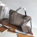 Louis Vuitton original Mahina Leather Tote Bag 54353 grey JH00146TK61