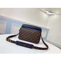 Louis vuitton original monogram canvas Shoulder Bag M51478 blue JH00810RR94