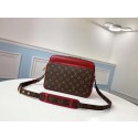 Louis vuitton original monogram canvas Shoulder Bag M51478 red JH00811LJ17